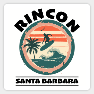 Rincon - Santa Barbara (with Black Lettering) Sticker